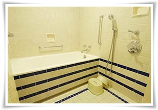 ディズニーアンバサダーホテルの洗い場付きバスルーム